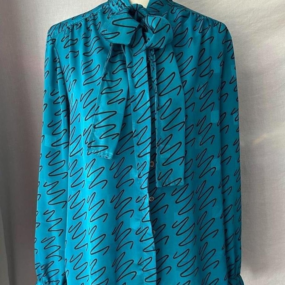 Vintage 1970's neck tie blouse by Personal